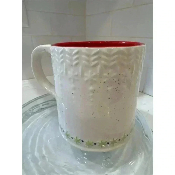 Anthropologie Bundled Up Winter Mitten Coffee Cocoa Tea Mug Monogram Letter H - Picture 4 of 11